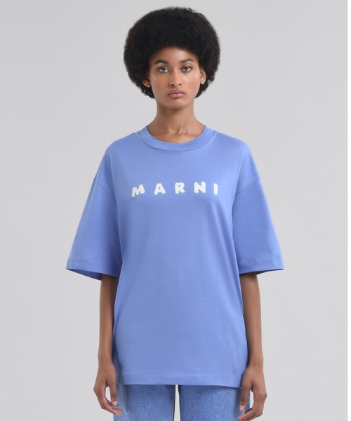 【直営店セール！やっぱり欲しい】MARNI(マルニ) ロゴTシャツ 三越伊勢丹 | MARNI/マルニ_Women通販 | ロゴTシャツ【送料無料
