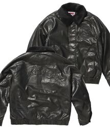 BEN DAVIS(xfCrX)́yBEN DAVISixfCrXjzREMOVAL BOA COLLAR FAUX LEATHER JACKET / tFCNU[ WPbg {A Wbv LeBO by(C_[XWPbg)