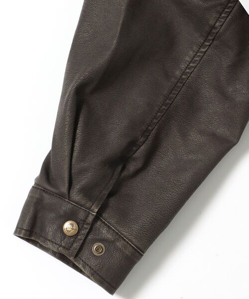 BEN DAVIS（ベンデイビス）の「【BEN DAVIS（ベンデイビス）】REMOVAL BOA COLLAR FAUX LEATHER JACKET / フェイクレザー ジャケット ボア ジップ キルティング ワッペン（ライダースジャケット・メンズ・その他1/ブラウン・X-LARGE/LARGE/MEDIUM）」の19枚目の写真