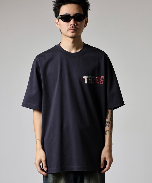 ABETTOR グラインダー加工手書き風「THICS」ロゴSS/T ※数量限定（T