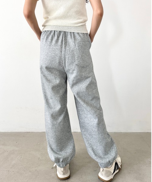 セール】裾絞りシンプルスウェットパンツ（スウェットパンツ