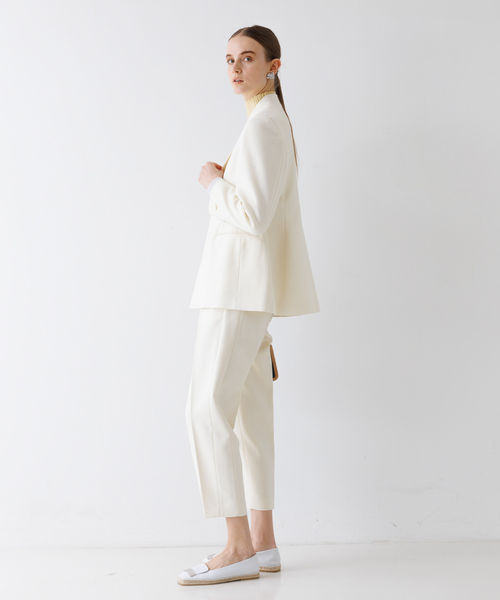 DESIGNWORKS（デザインワークス）の「サイド切替えストレートパンツ（その他パンツ・レディース・ダークネイビー/アイボリー・38/36/40）」の5枚目の写真