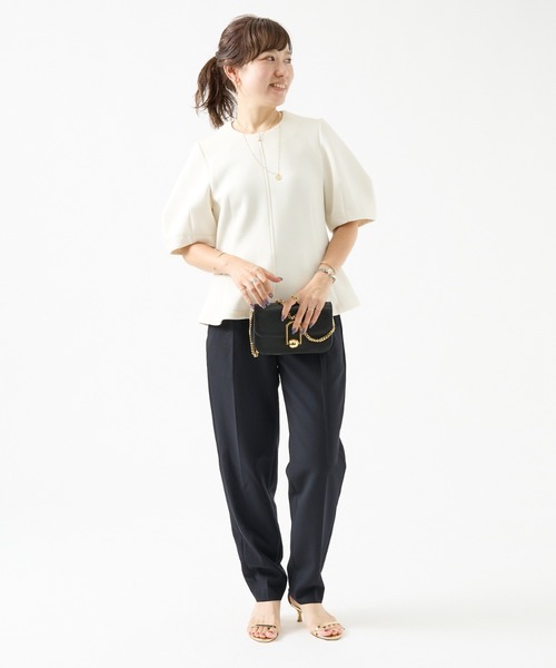 DESIGNWORKS（デザインワークス）の「サイド切替えストレートパンツ（その他パンツ・レディース・ダークネイビー/アイボリー・38/36/40）」の22枚目の写真