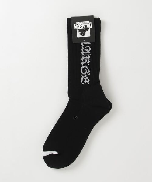 XLARGE(エクストララージ)の「OLD ENGLISH SOCKS(ソックス/靴下・メンズ・グリーン/ホワイト/ブラック・ONE SIZE)」の7枚目の写真