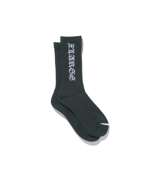 XLARGE(エクストララージ)の「OLD ENGLISH SOCKS(ソックス/靴下・メンズ・グリーン/ホワイト/ブラック・ONE SIZE)」の4枚目の写真