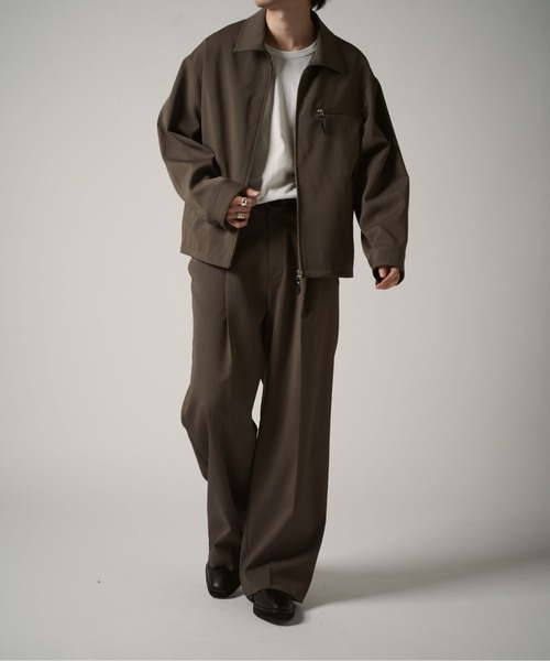 ✨️希少✨️ クルニ ジャケット ダブルクロス 19ss 黒 ブルゾン Lui's（ルイス）の「ダブルクロスジップブルゾン（ブルゾン）」 - WEAR