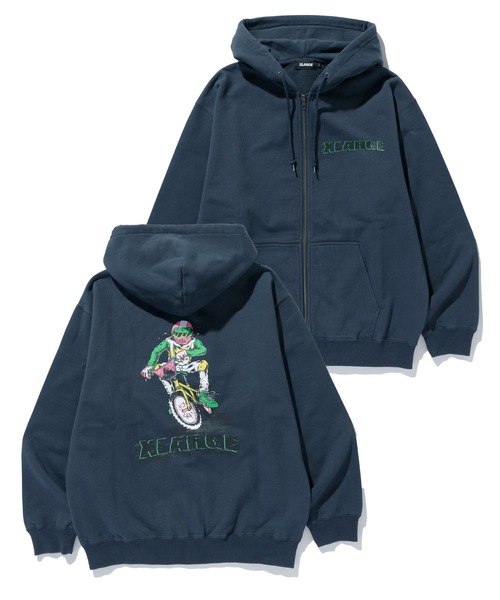 セール】RIDING ZIP HOODED SWEATSHIRT（パーカー）｜XLARGE