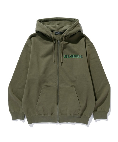 LONロンジップフーディー ZIP HOODIE II カーキパーカー LONロンジップフーディー ZIP HOODIE II カーキパーカー LONロンジップ