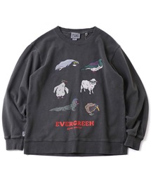 9.4oz ピグメントEVERGREENスウェットシャツ