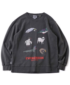 9.4oz ピグメントEVERGREENスウェットシャツ