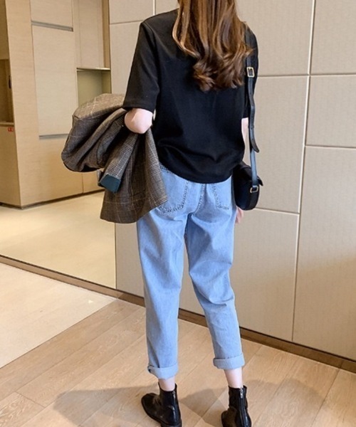 Beststore(ベストストア)の「ロゴ Tシャツ トップス(Tシャツ/カットソー・レディース・ホワイト/ブラック・FREE)」の6枚目の写真