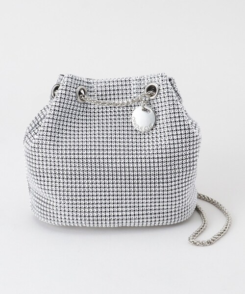 OPAQUE.CLIP（オペークドットクリップ）の「【2WAY】素材アソートシャイニー巾着ミニショルダーバッグ（ショルダーバッグ・レディース・シルバー系その他/ピンクゴールド/オフホワイト/ブラック/ホワイト系3・00）」の21枚目の写真