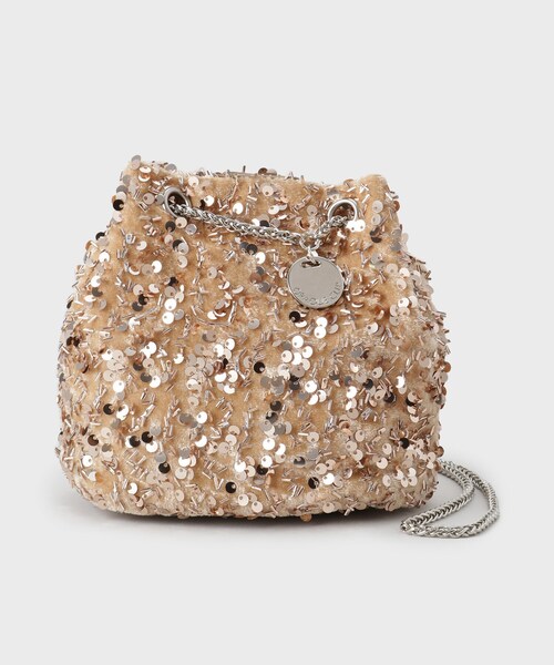 OPAQUE.CLIP（オペークドットクリップ）の「【2WAY】素材アソートシャイニー巾着ミニショルダーバッグ（ショルダーバッグ・レディース・シルバー系その他/ピンクゴールド/オフホワイト/ブラック/ホワイト系3・00）」の19枚目の写真