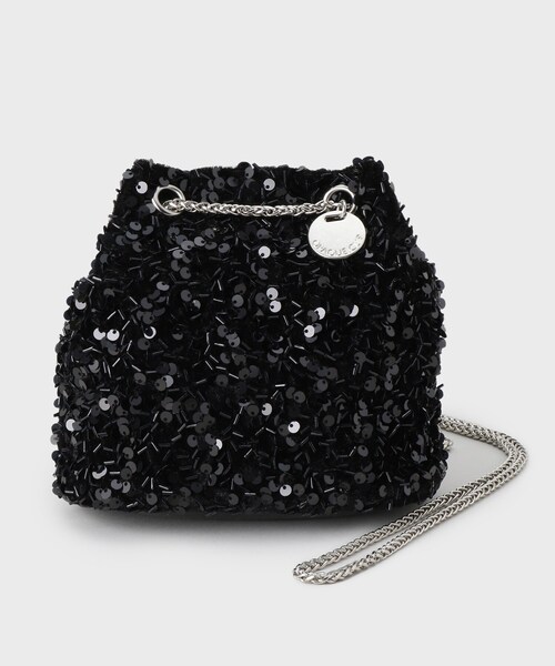 OPAQUE.CLIP（オペークドットクリップ）の「【2WAY】素材アソートシャイニー巾着ミニショルダーバッグ（ショルダーバッグ・レディース・シルバー系その他/ピンクゴールド/オフホワイト/ブラック/ホワイト系3・00）」の18枚目の写真