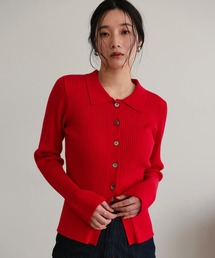 attiree（アティレー）の「衿付きリブニット（ニット/セーター）」