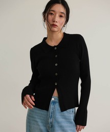 attiree（アティレー）の「衿付きリブニット（ニット/セーター）」