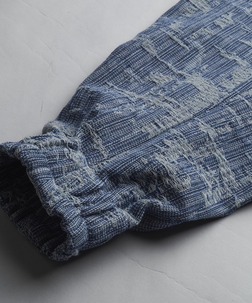 NO ID.（ノーアイディ）の「【NO ID.】JQ Denim Big Band Collar Blouson / JQ デニム ビッグ バンド カラー ブルゾン（ブルゾン・メンズ・ブルー/ライトブルー・ONE SIZE）」の21枚目の写真