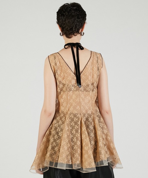 ランダムヘムレーストップ / Random Hem Lace Top（チュニック