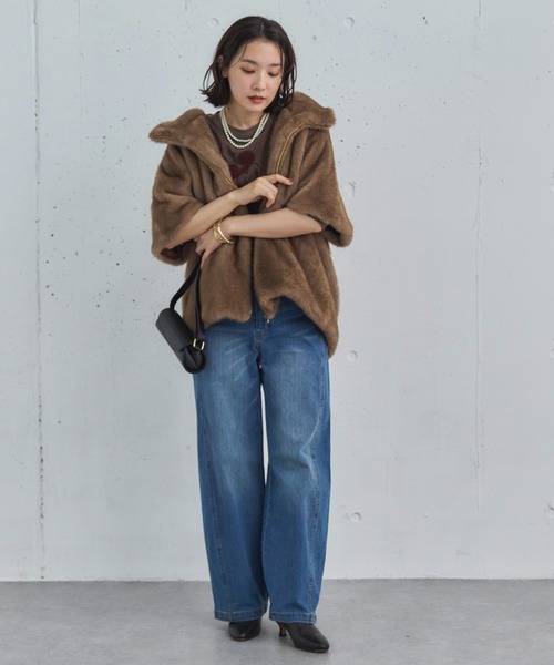 Doux archives（ドゥアルシーヴ）の「ミンクファーライクフーディー