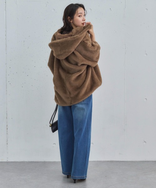 Doux archives（ドゥアルシーヴ）の「ミンクファーライクフーディー