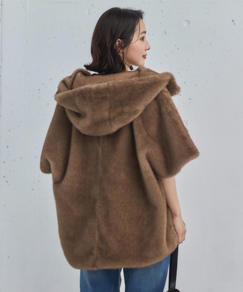 Doux archives（ドゥアルシーヴ）の「ミンクファーライクフーディー