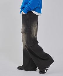 WEGO | WEGO/【25年春夏新作】ローライズバギーフレアデニムカーゴパンツ(デニムパンツ)