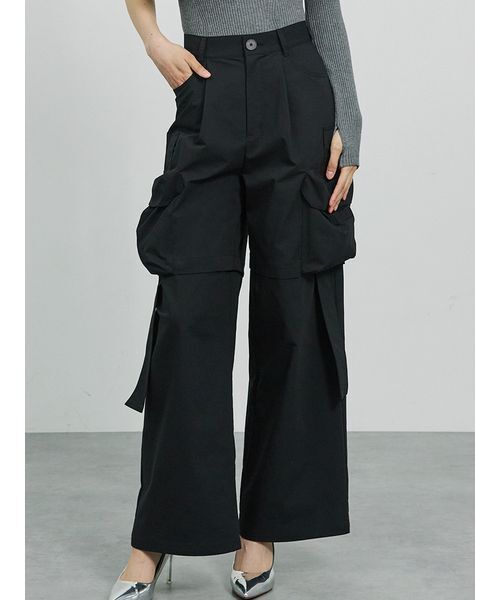 SORIN（ソリン　）の「Tech Cotton 2Way Cargo Pants/テックコットン 2WAYカーゴパンツ（カーゴパンツ・レディース・グレー/ブラック/ベージュ・38）」の2枚目の写真