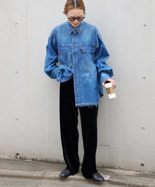 ULTデニムワーカーシャツ　outdoor products SHINZONE ULTデニムワーカーシャツ（シャツ/ブラウス）｜OUTDOOR PRODUCTS