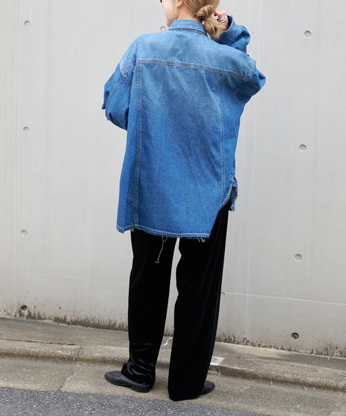 OUTDOORPRODUCTSU ULTデニムワーカーシャツ ULTデニムワーカーシャツ（シャツ／ブラウス）｜OUTDOOR