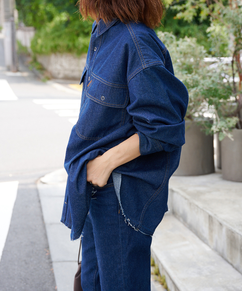 OUTDOORPRODUCTSU ULTデニムワーカーシャツ ULTデニムワーカーシャツ（シャツ／ブラウス）｜OUTDOOR