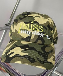 SPINNS | カモフラ柄コットンキャップ/刺繍ロゴ/ドッグ(キャップ)