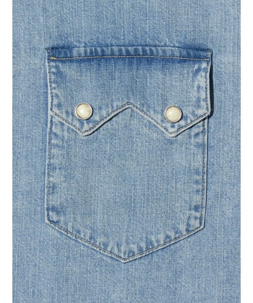 Levi's（リーバイス）の「Levi's/リーバイス LEVI'S(R) VINTAGE CLOTHING ショートホーンウエスタンシャツ（シャツ/ブラウス・メンズ・インディゴブルー・L/M/S/XL）」の8枚目の写真
