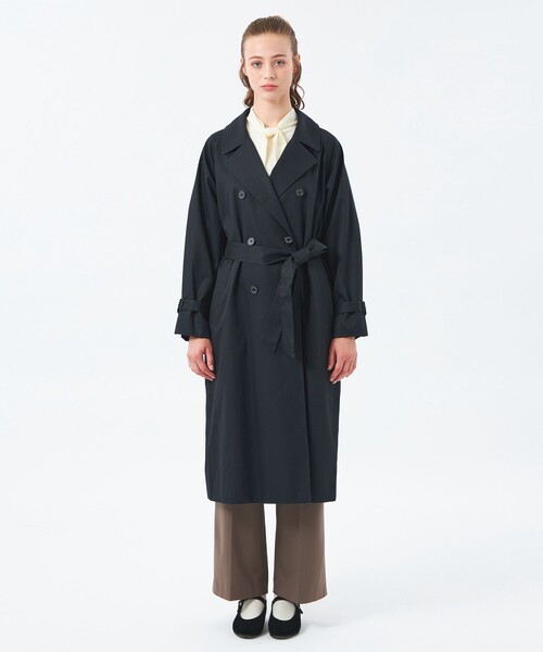 MACKINTOSH PHILOSOPHY（ﾏｯｷﾝﾄｯｼｭ ﾌｨﾛｿﾌｨｰ）の「【WEB&一部店舗限定】ソフトギャバジントレンチコート（トレンチコート・レディース・ベージュ/ダークネイビー・38/36）」の12枚目の写真