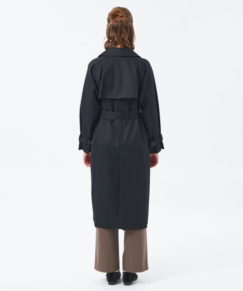 LA5046 マッキントッシュフィロソフィー トレンチコート ブラック 40 LA5046 マッキントッシュフィロソフィー トレンチコート ブラック 40