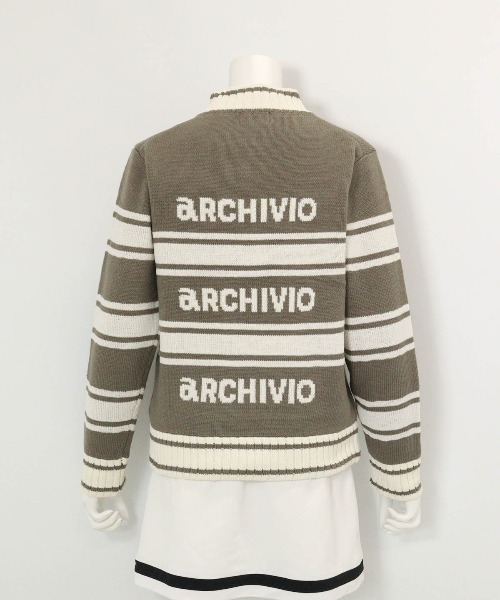 archivio（アルチビオ）の「<LADIES>モールラインボーダーニット（ニット/セーター・レディース・グレー/ピンク/ホワイト・S/M）」の7枚目の写真
