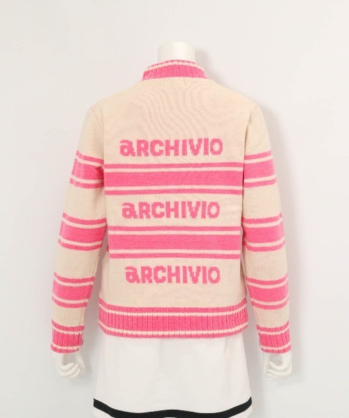 archivio（アルチビオ）の「<LADIES>モールラインボーダーニット（ニット/セーター・レディース・グレー/ピンク/ホワイト・S/M）」の8枚目の写真