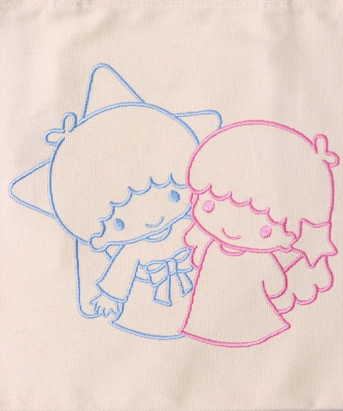 sanrio（サンリオ）の「(ACT)【sanrio】刺繍 キャンバス ミニ トートバッグ（トートバッグ・レディース・ブルーグレー/アイボリー/レッド/ピンク/ラベンダー・ONE SIZE）」の7枚目の写真