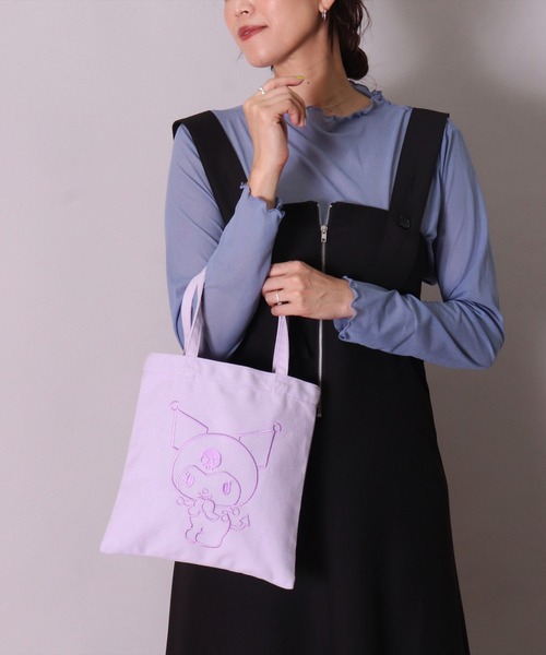 sanrio（サンリオ）の「(ACT)【sanrio】刺繍 キャンバス ミニ トートバッグ（トートバッグ・レディース・ブルーグレー/アイボリー/レッド/ピンク/ラベンダー・ONE SIZE）」の21枚目の写真