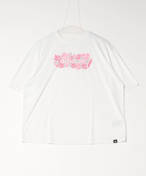 adidas(アディダス)の「アディダス adidas ソフトサイド スリム グラフィックTシャツ(Tシャツ/カットソー・レディース・ネイビー/ホワイト/ライラック・M/L)」の18枚目の写真