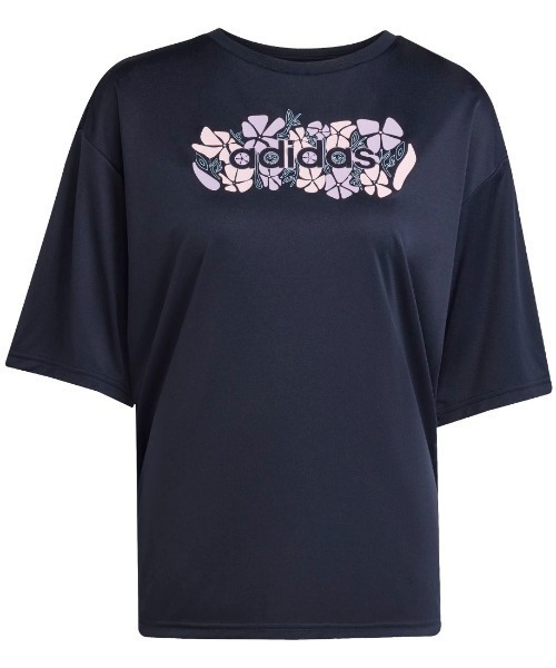 adidas(アディダス)の「アディダス adidas ソフトサイド スリム グラフィックTシャツ(Tシャツ/カットソー・レディース・ネイビー/ホワイト/ライラック・M/L)」の21枚目の写真