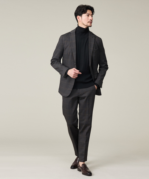 ABAHOUSE GRAY（アバハウスグレイ）の「【カシミヤタッチ】タートルネック ニット / ウォッシャブル（ニット/セーター・メンズ・ホワイト/セージグリーン/ネイビー/チャコールグレー/ブラック・46/48/50）」の22枚目の写真