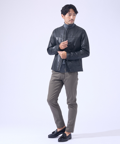 ABAHOUSE GRAY（アバハウスグレイ）の「【カシミヤタッチ】タートルネック ニット / ウォッシャブル（ニット/セーター・メンズ・ホワイト/セージグリーン/ネイビー/チャコールグレー/ブラック・46/48/50）」の7枚目の写真