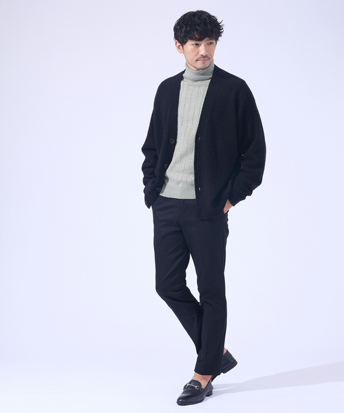 ABAHOUSE GRAY（アバハウスグレイ）の「【カシミヤタッチ】タートルネック ニット / ウォッシャブル（ニット/セーター・メンズ・ホワイト/セージグリーン/ネイビー/チャコールグレー/ブラック・46/48/50）」の10枚目の写真