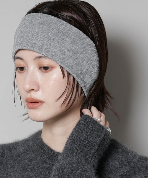 La Maison de Lyllis（メゾンドリリス）の「La Maison de Lyllis/BRI BAND チューブヘアバンド（ヘアバンド・レディース・ブラック/グレー・FREE）」の2枚目の写真