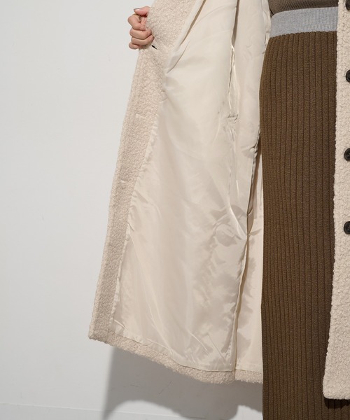 セール】【MAISON BREEZE】ループツイード ステンカラーコート DTK