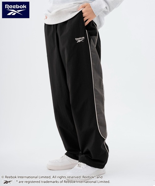 Reebok（リーボック）の「Reebok/リーボック ブランド ロゴ ワンポイント 切替 パイピング 裏メッシュ ナイロン トラックパンツ ロングパンツ（その他パンツ・メンズ・グリーン/ブラック/ダークブラウン/ネイビー・L/M/LL）」の21枚目の写真