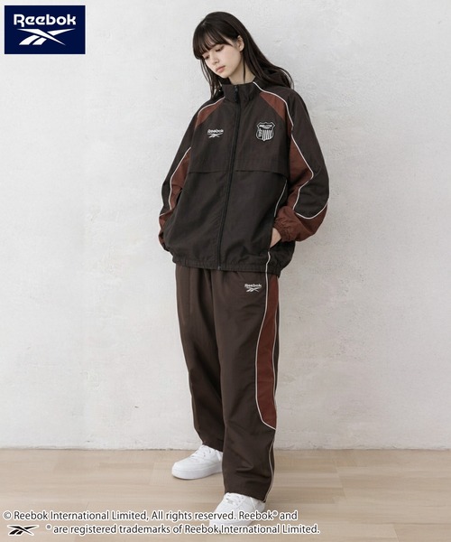 Reebok（リーボック）の「Reebok/リーボック ブランド ロゴ ワンポイント 切替 パイピング 裏メッシュ ナイロン トラックパンツ ロングパンツ（その他パンツ・メンズ・グリーン/ブラック/ダークブラウン/ネイビー・L/M/LL）」の10枚目の写真