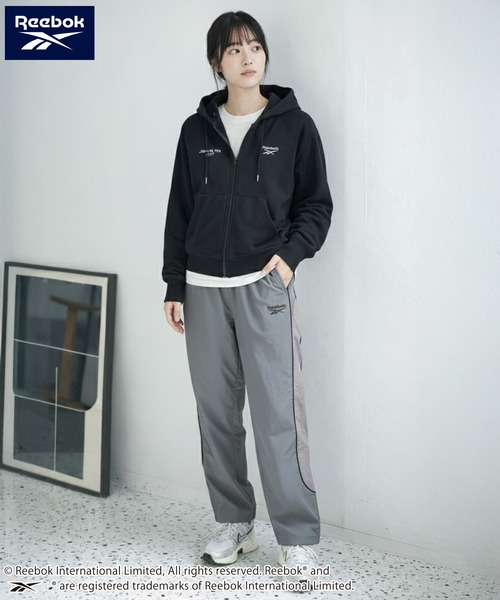 Reebok（リーボック）の「Reebok/リーボック ブランド ロゴ ワンポイント 切替 パイピング 裏メッシュ ナイロン トラックパンツ ロングパンツ（その他パンツ・メンズ・グリーン/ブラック/ダークブラウン/ネイビー・L/M/LL）」の14枚目の写真