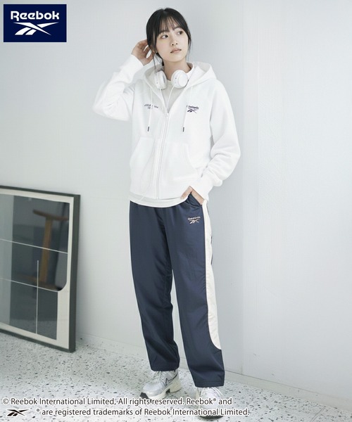 Reebok（リーボック）の「Reebok/リーボック ブランド ロゴ ワンポイント 切替 パイピング 裏メッシュ ナイロン トラックパンツ ロングパンツ（その他パンツ・メンズ・グリーン/ブラック/ダークブラウン/ネイビー・L/M/LL）」の16枚目の写真