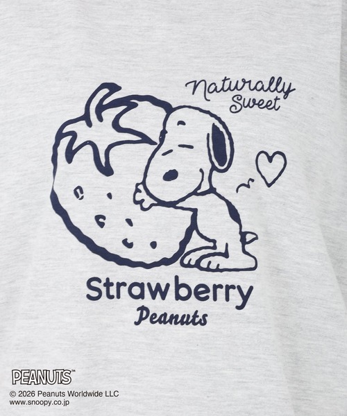 STRAWBERRY-FIELDS（ストロベリーフィールズ）の「PEANUTコラボTシャツ（Tシャツ/カットソー・レディース・オフホワイト/トップグレー・2）」の14枚目の写真